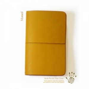 [MOBI]천연소가죽 만년 다이어리 뫼비 피콜로 커버 S - 머스타드(이태리베지터블통가죽) Mobi Piccolo Note Cover  Diary