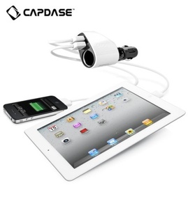 [CAPDASE]캡데이스 아이패드 차량용 충전기/듀얼USB파워드라이브맥스 차량용충전기/아이폰/아이폰4s/갤럭시s2/갤럭시노트/뉴아이패드/아이패드에어/아이패드미니레티나/아이폰5s/노트3/s4